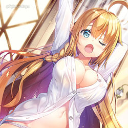This is a pixiv picture whose title is 寝起きペコリーヌ.