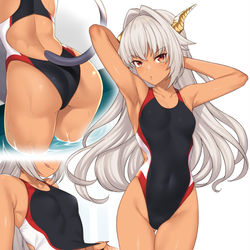 This is a pixiv picture whose title is 水泳のドラゴン.