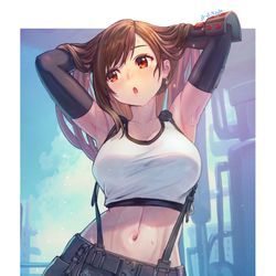 This is a pixiv picture whose title is シャワー、浴びたいな….