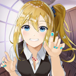 This is a pixiv picture whose title is 早坂愛はオトしたい.