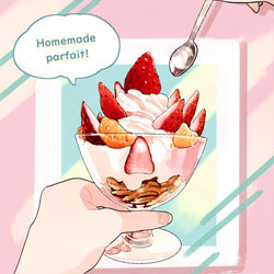 This is a pixiv picture whose title is おうちdeパフェ.