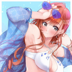 This is a pixiv picture whose title is 水着夏葉さん.