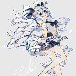 This is a pixiv picture whose title is ボトルミク.