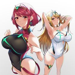 This is a pixiv picture whose title is 競泳水着.
