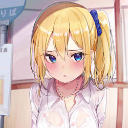This is a pixiv picture whose title is ｢すごい雨でしたね...｣.