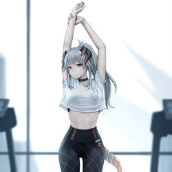 This is a pixiv picture whose title is 晨练的塞爹.