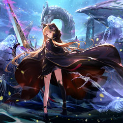 This is a pixiv picture whose title is エレシュキガル.