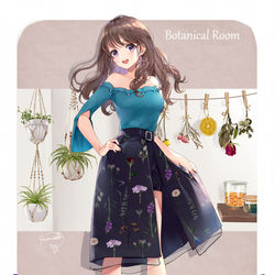 This is a pixiv picture whose title is ボタニカルガール.