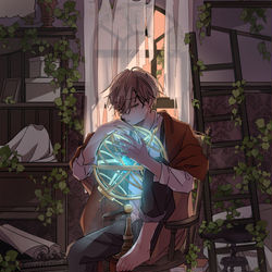 This is a pixiv picture whose title is 天球儀.