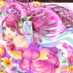 This is a pixiv picture whose title is キュアグレース変身中.