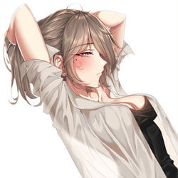 This is a pixiv picture whose title is 早起扎马尾的丽塔.