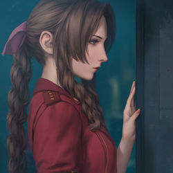 This is a pixiv picture whose title is エアリス.