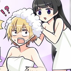 This is a pixiv picture whose title is 【動画】シャンプーハラスメント月ノ美兎.