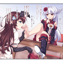 This is a pixiv picture whose title is レインとシルクの戯れ.