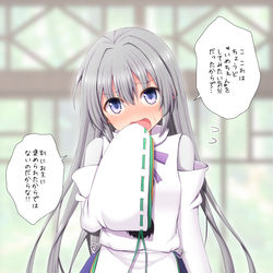 This is a pixiv picture whose title is 布都ちゃんが珍しく髪を解いていたのでかわいいって褒めたら.