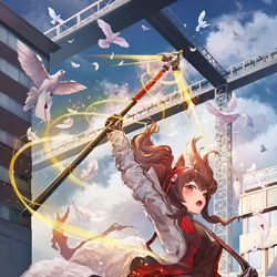This is a pixiv picture whose title is Arknights - アンジェリナ.