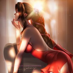 This is a pixiv picture whose title is Aerith New Outfits.