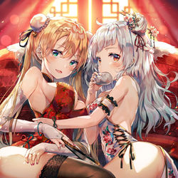 This is a pixiv picture whose title is チャイナドレス!.