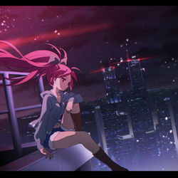 This is a pixiv picture whose title is 夜.
