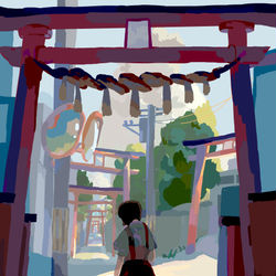 This is a pixiv picture whose title is いっそ真夏の.