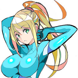 This is a pixiv picture whose title is ゼロスーツサムス.