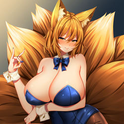 This is a pixiv picture whose title is バニー藍様.