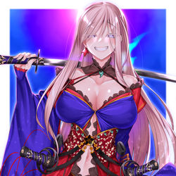 This is a pixiv picture whose title is 宮本武蔵.