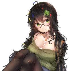 This is a pixiv picture whose title is 🍀.