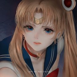 This is a pixiv picture whose title is セーラームーン.