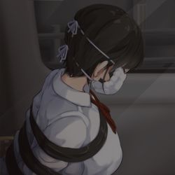 This is a pixiv picture whose title is 誰にも気付かれずに誘拐された女子高生2.
