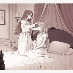 This is a pixiv picture whose title is 同室の二人.