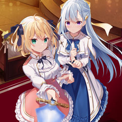 This is a pixiv picture whose title is 【お仕事】転生王女と天才令嬢の魔法革命2.