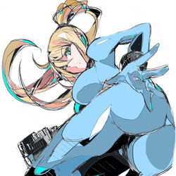This is a pixiv picture whose title is ゼロスーツサムス.
