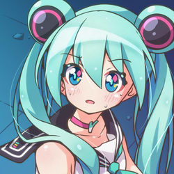 This is a pixiv picture whose title is ミクさんで参戦！.