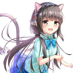 This is a pixiv picture whose title is 猫耳ましろん.
