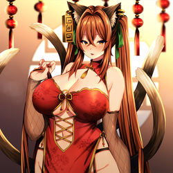 This is a pixiv picture whose title is チャイナ八雲橙.