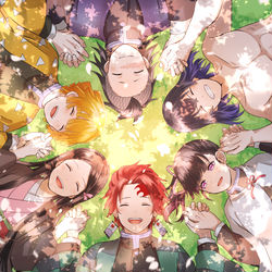 This is a pixiv picture whose title is 鬼滅の刃.