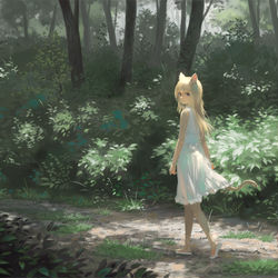 This is a pixiv picture whose title is どこか.