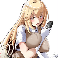 This is a pixiv picture whose title is おっぱい力だゾ⭐︎.