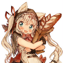 This is a pixiv picture whose title is 「一緒に食べませんか？」.