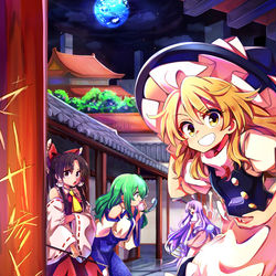 This is a pixiv picture whose title is 潜入！月の都.