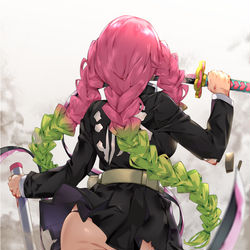 This is a pixiv picture whose title is 甘露寺 蜜璃.