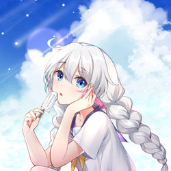This is a pixiv picture whose title is if | 夏.