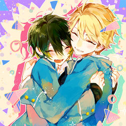 This is a pixiv picture whose title is ぎゅう.
