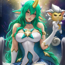 This is a pixiv picture whose title is Soraka SG (League of Legends).