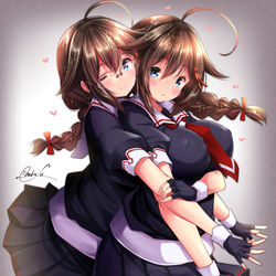 This is a pixiv picture whose title is 艦これらくがき.