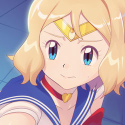 This is a pixiv picture whose title is Sailor Moon Redrawn as Serena.