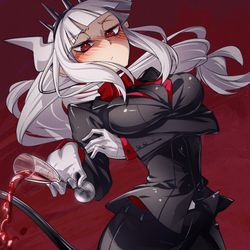 This is a pixiv picture whose title is ポンコツ地獄CEO.