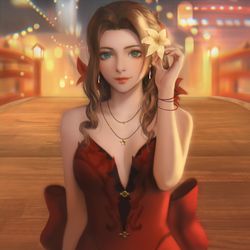 This is a pixiv picture whose title is FINAL FANTASY 7 Aerith.
