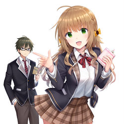 This is a pixiv picture whose title is 『ラブコメ文芸部』と美少女問題児たちとボッチな俺.